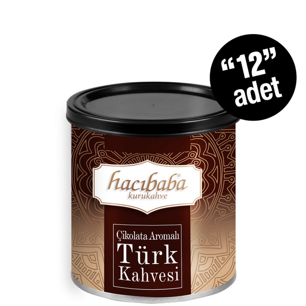 Hacıbaba Çikolata Aromalı Türk Kahvesi - 100g Teneke Kutu